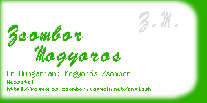 zsombor mogyoros business card